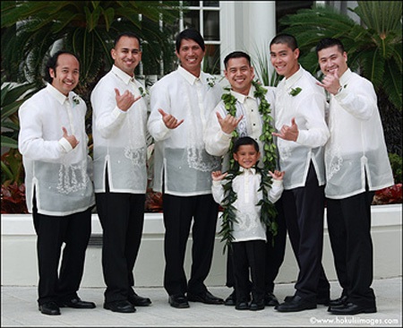 Groom And Groomsmen In Traditional Wedding Attire