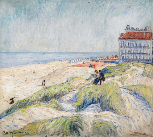 Beach at Knokke, 1908, by Theodore von Brockhusen (1882-1919) 