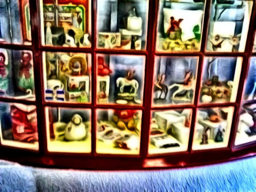 The treasures of yesteryear in Narberth a Welsh Market Town.