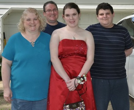 Myself with my family, Prom 2011