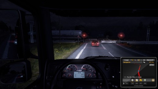 Night driving looks beautiful