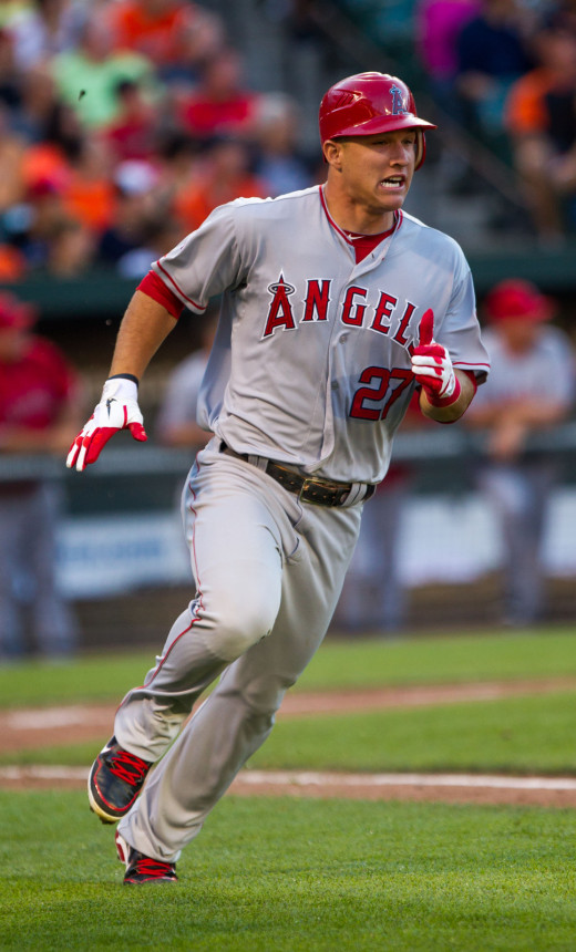 Mike Trout led the entire MLB in WAR in 2012, with 10.0.  