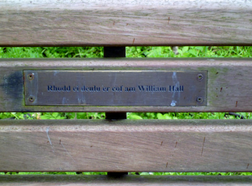 A seat in the memory of William Hall whom I remember clearly.