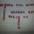 I went over the letters in red marker.