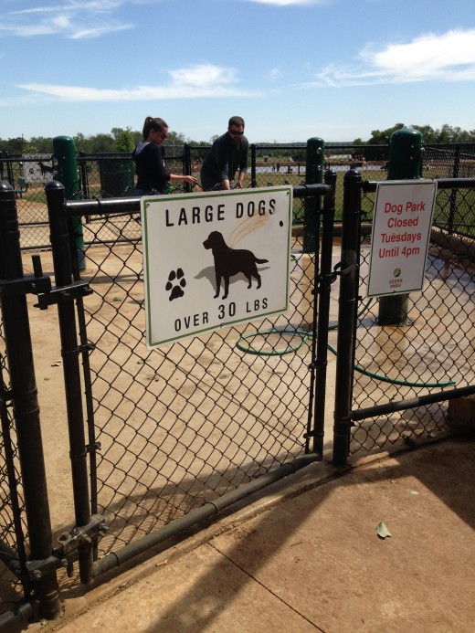 Cedar Park Bark Park - Large Dog Entrance  - Cedar Park TX