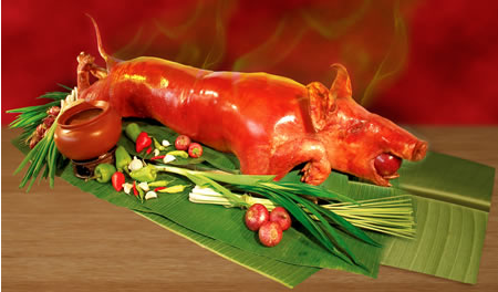 Lydia's lechon (rosted pork)
