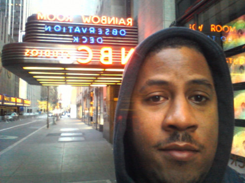 Me, outside NBC Studios, New York where shows like "30 Rock" are made.