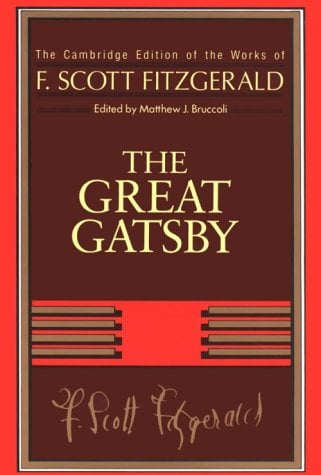 Fitzgerald's greatest novel with his signature at the bottom.