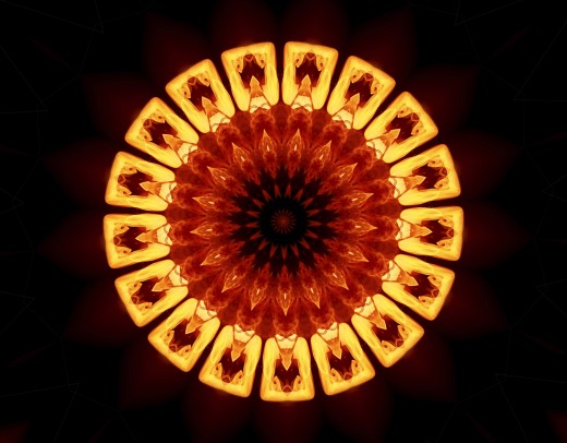 Fire mandala art