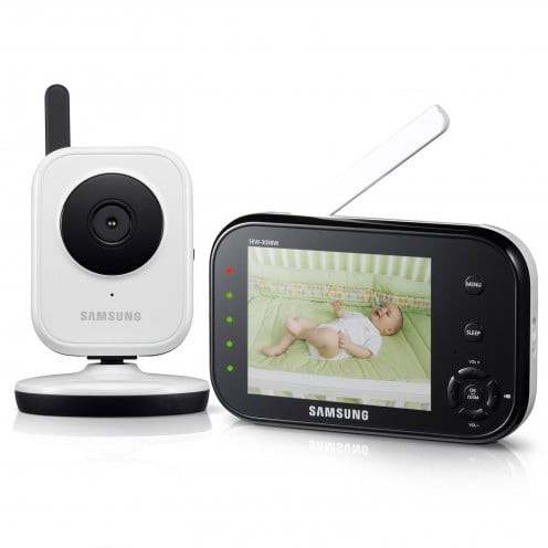 Samsung SEW-3036WN Wireless Video Baby Monitor with Infrared Night Vision and Zoom, 3.5 inch