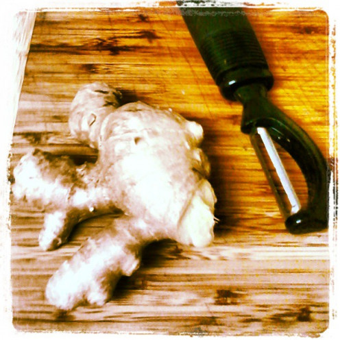 Peel Fresh Ginger Root