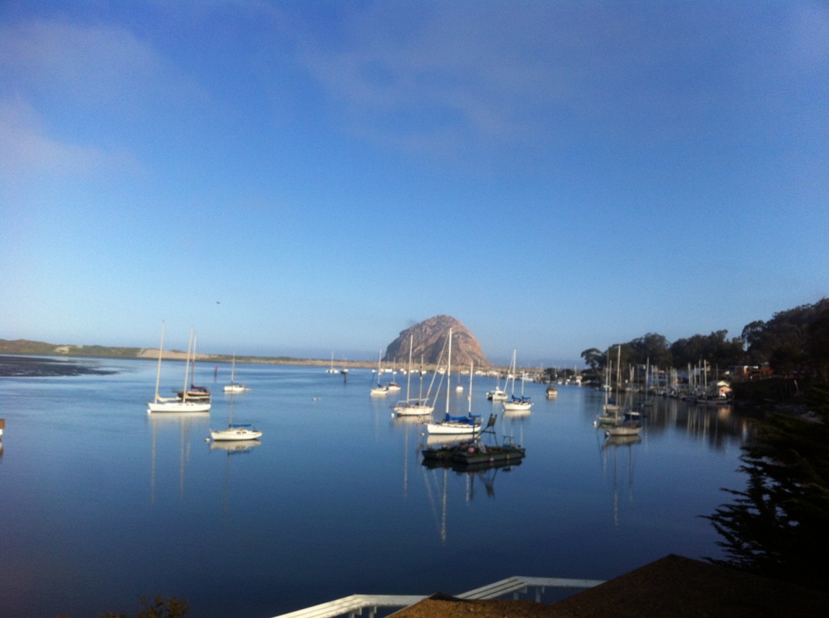 A view of Morro Rock from The Inn at Morro Bay.