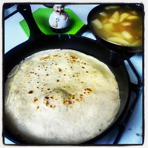 After 3-4 minutes of cooking, your Crepes will be a golden Brown - ish color on both sides.