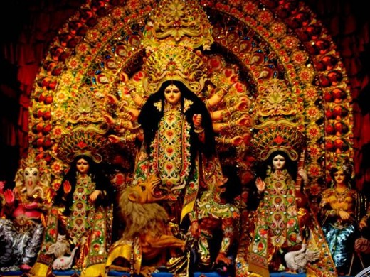 Durga Puja is famous festival in west Bengal