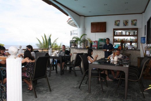 Santander, Liloan,  Cebu, Philippines, Hotel Eden Resort - Restaurant by the swimmingpool