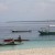 White Peeble Sand Beach - Santander, Liloan, Cebu, Philippines - Diving place for most Koreans & Japanese - Fishermen with wooden boats passing by