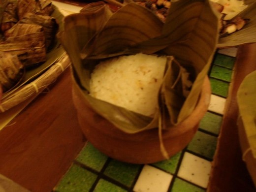 Filipino Native Food - Boiled Rice - Light House Restaurant, Cebu City, Philippines