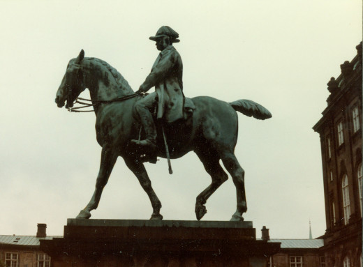 Horseman Statue in Christiansborg Palace Square