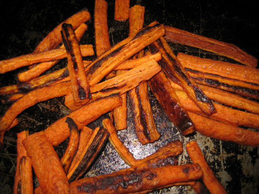 Tasty carrot french fries