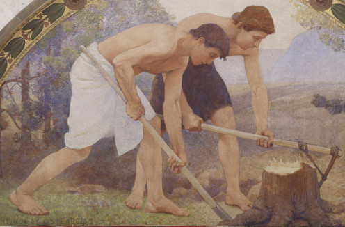 "Labor" by Charles Sprague Pearce; 1986