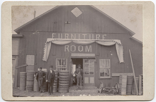 Th old Sherman Texas Furniture room store.