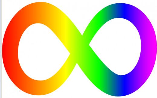 Autism infinity symbol. An alternative to puzzle piece autism symbols
