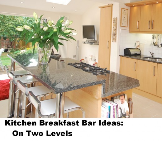Kitchen Breakfast Bar Designs: On Two Levels