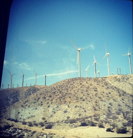 Wind Turbine Farm in San Bernardino, CA.