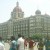 Tourists enjoy the engineering marvel called "Taj Hotel"