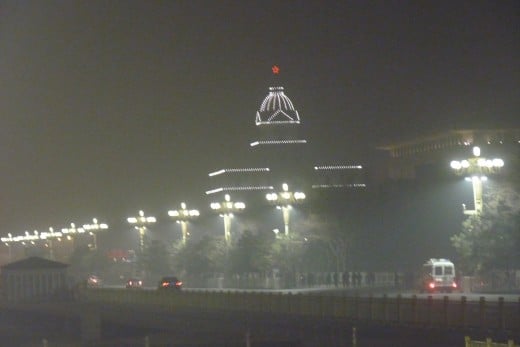 1 d) Tiananmen Square at night 