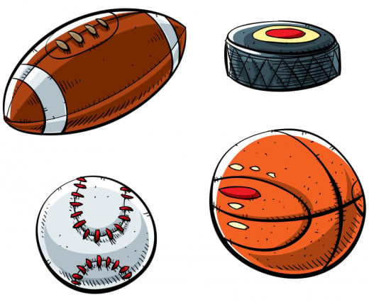 There are considered to be 4 Big Professional Team Sports in the U.S. Football, Baseball, Hockey and Basketball...If you include the "sometimes Y" rule, you would then add Soccer.