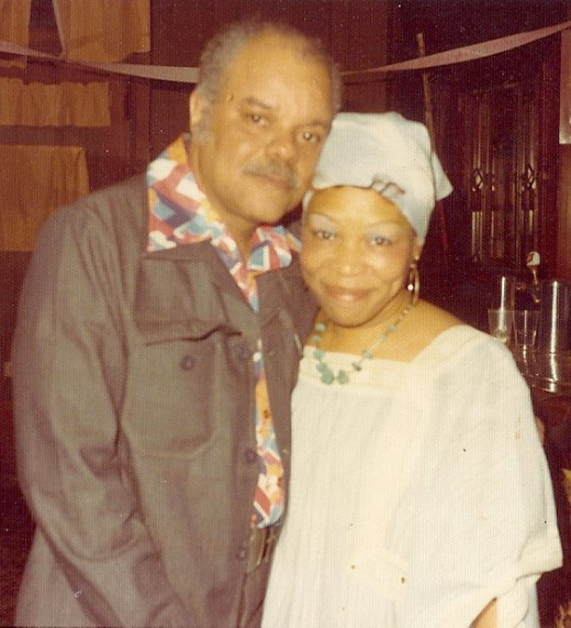 My mother and stepdad, many moons ago