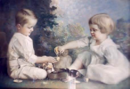 Children's Tea Party" by Morton H.B. Bly C.1919