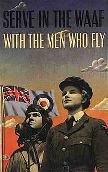A Vintage WASPS poster to recruit women for Women's Airforce Service Pilots. 