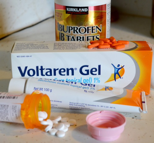 Ibuprofen, Voltaren gel and Tramadol are common treatments for osteoarthritis.