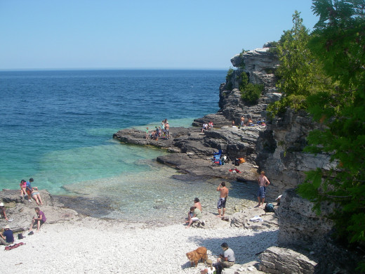 A view of the cove