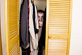 the uncomfortable and cramped lifestyle of living in a closet