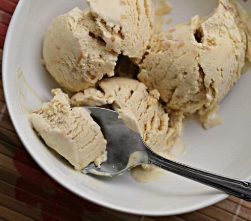 Honey nut ice cream