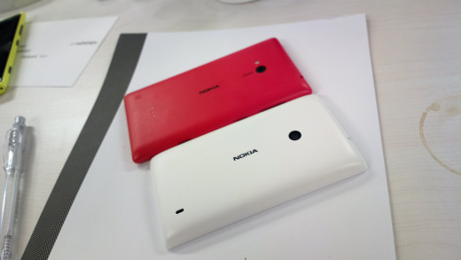 Lumia 720 & 520 side by side at Barcelona