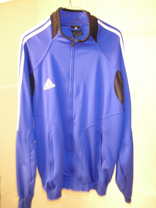 Addidas soccer warm-up top.