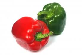 Green Bell Pepper and Red Bell Pepper 