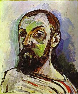 "Self-portait in a Striped T-shirt" by Henry Matisse. 1906