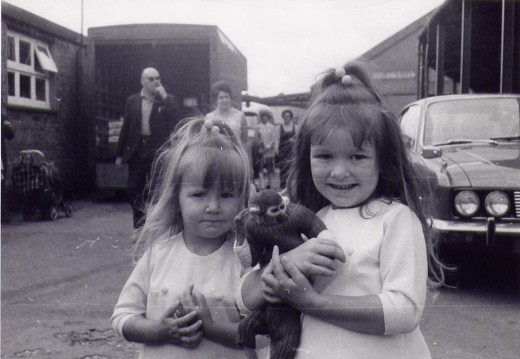 Diane and Dawn Smith at the market with the little monkey :)