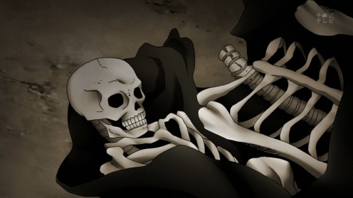 Shown above: A skeleton.