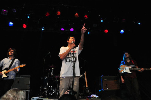Performing at Williamsburg, Brooklyn