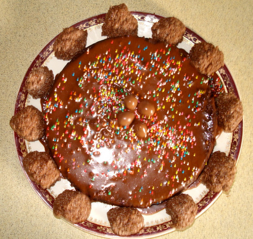 The Finished Festive Cake