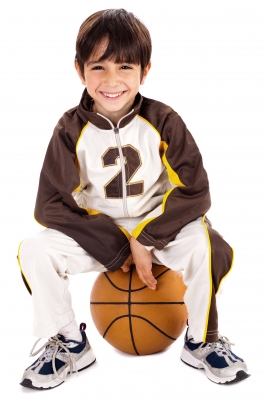 This is a good use for a basketball. DOn't let your kids breathe too hard because that produces a greenhouse gas.