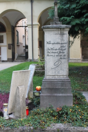 Mozart family grave, Salzburg, Austria.