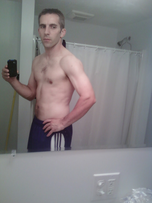 June 28, 2010 - 141 Lbs. Reached goal but look at the muscle loss. The downside of determination!