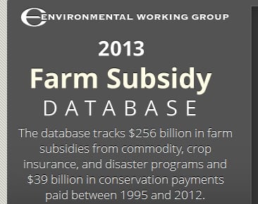 Refer here for farm subsidy info. 